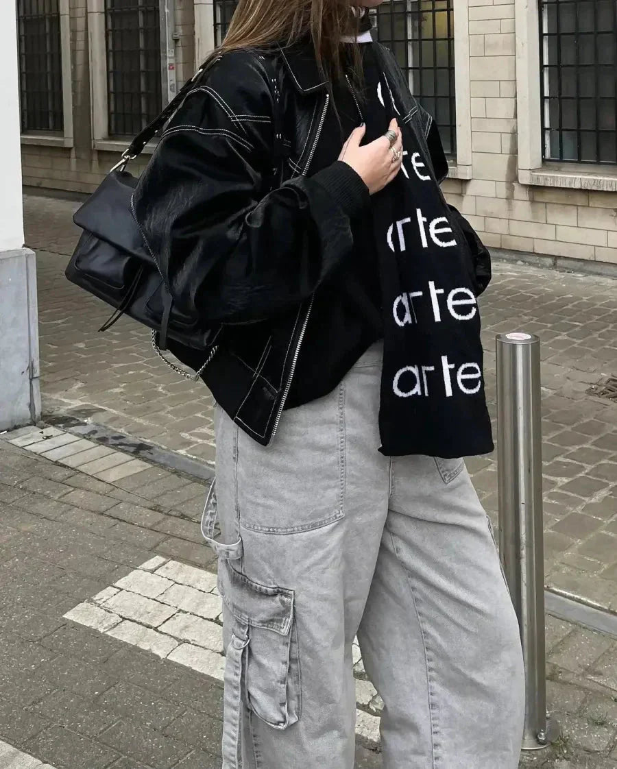 Giacca bomber in pelle Lara – Stile e comfort ultimativi