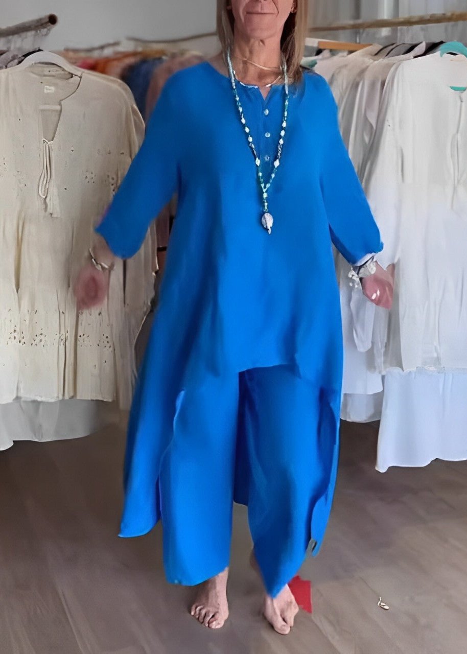 Buksedress i lin