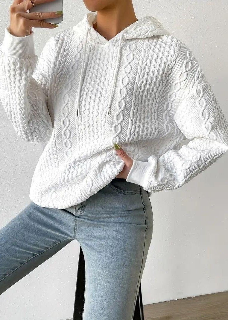 Jacquard-hoodie: komfort och stil förenade