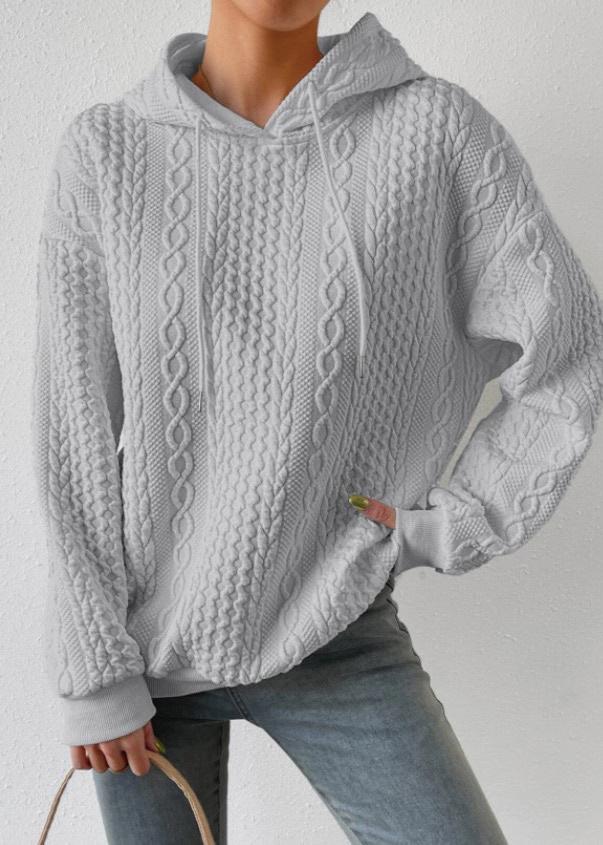 Jacquard-hoodie: komfort och stil förenade